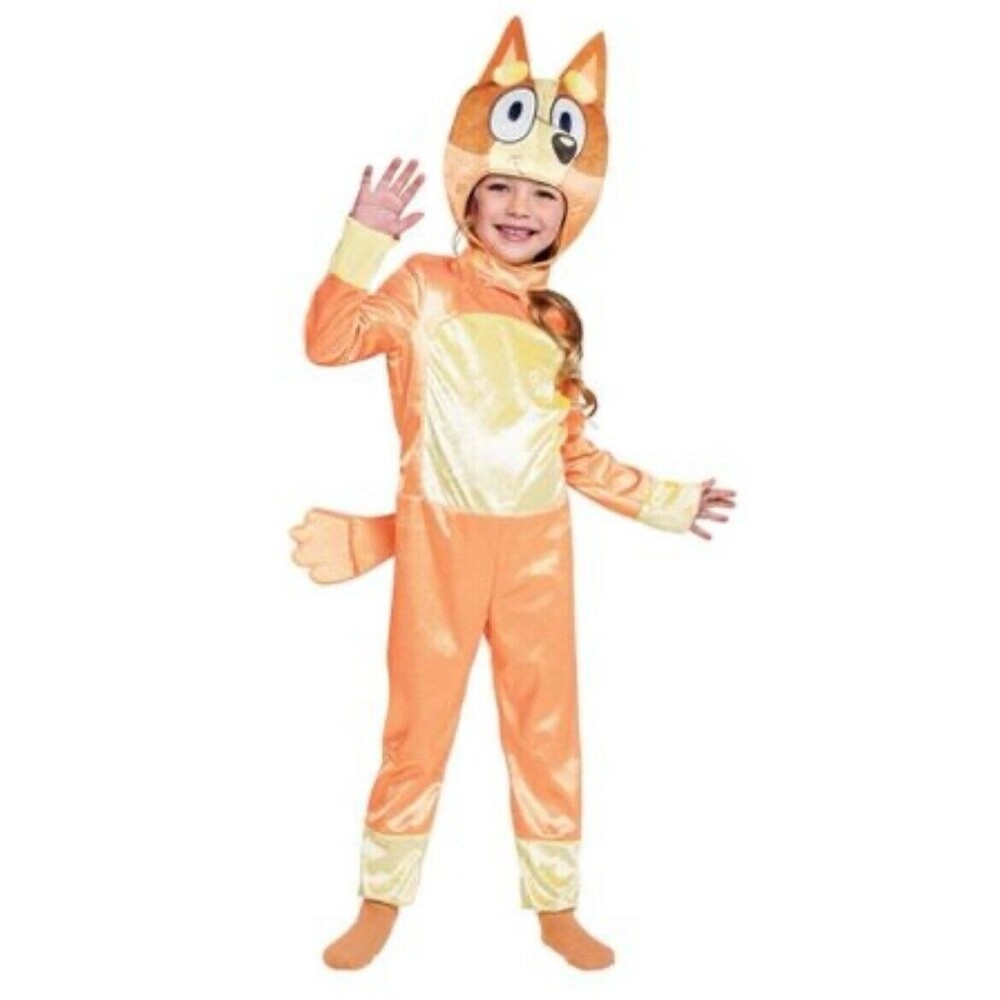 BLUEY BINGO Halloween Costume Toddler Size 3T - 4T Kids Dog Costume Dress-Up NEW
